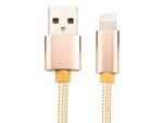 Aluminium Shell USB to Lightning Cord Charging Cable With Nylon Braided For Iphone 5 6 7 iPad iPad 
