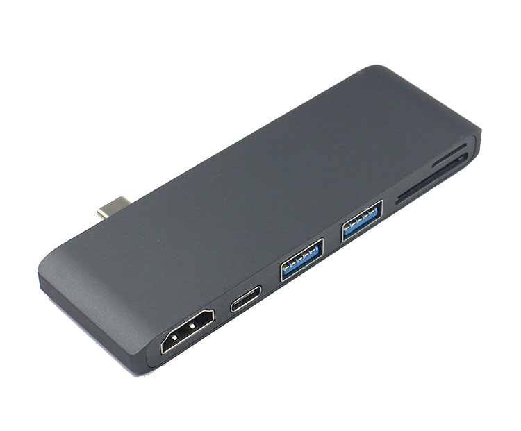 Thunderbolt  4K USB C Hub HDMI Type C 3.0 Adapter TF Micro-SD Cardreader For MacBook Pro 