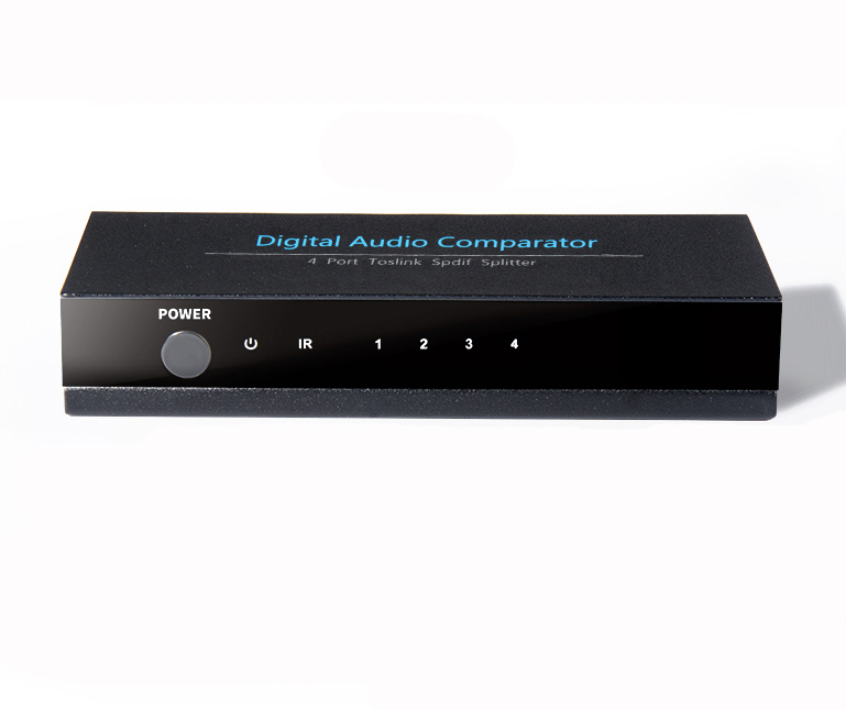 Digital SPDIF TOSLINK Optical Audio Splitter 1x4 Splitter 1 In 4 Out HDTV Blu-ray DVD player PCM Digital DTS