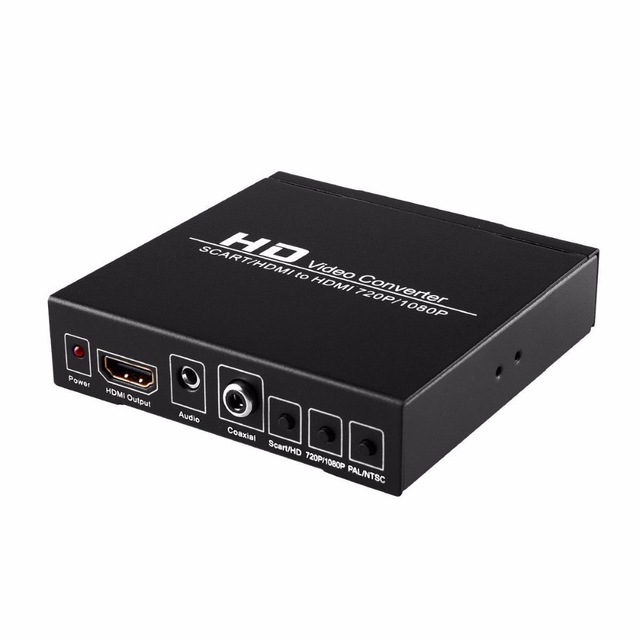 SCART HDMI to HDMI 1080P with 3.5mm Coaxia Video Audio Converter NTSC PAL For TV Set-top PS3 PSP WII XBOX360